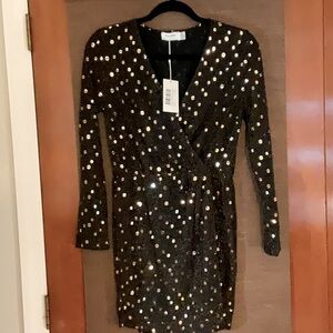 Flounce London mini dress size 8 wrap New